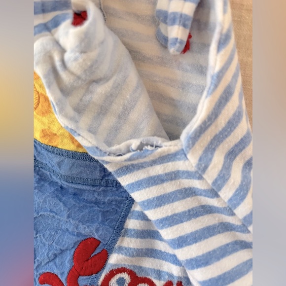 SOLD-  Bailey Boys baby girl beach summer bubble romper onesie, size 6m - Picture 6 of 6